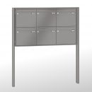 RENZ Quadra 4-seitig, Anlage ohne Installationskasten, Kasten 370x330x100, 6-teilig, zum Einbetonieren, 10-0-25665