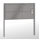 RENZ Quadra 4-seitig, Anlage mit Installationskasten, Kasten 370x330x100, 6-teilig, zum Einbetonieren, 10-0-25684