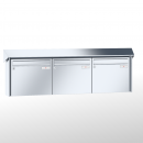 RENZ PRISMA Edelstahl V4A-Ausführung, Anlage ohne Installationskasten, Kasten 370x330x100, 3-teilig, 10-0-25840