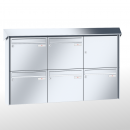 RENZ PRISMA Edelstahl V4A-Ausführung, Anlage ohne Installationskasten, Kasten 370x330x100, 5-teilig, 10-0-25842