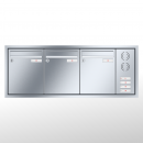 RENZ Eckrahmen Edelstahl V4A-Ausführung, Anlage mit Installationskasten, Kasten 260x330x100, 3-teilig, 10-0-25899