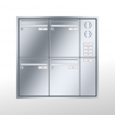 RENZ Eckrahmen Edelstahl V4A-Ausführung, Anlage mit Installationskasten, Kasten 260x330x100, 4-teilig, 10-0-25900