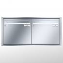 RENZ Eckrahmen Edelstahl V4A-Ausführung, Anlage ohne Installationskasten, Kasten 370x330x100, 2-teilig, 10-0-25904