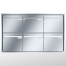 RENZ Eckrahmen Edelstahl V4A-Ausführung, Anlage ohne Installationskasten, Kasten 370x330x100, 6-teilig, 10-0-25908