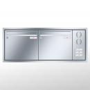 RENZ Eckrahmen Edelstahl V4A-Ausführung, Anlage mit Installationskasten, Kasten 370x330x100, 2-teilig, 10-0-25911