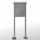 RENZ PRISMA Stahl-Ausführung, Anlage mit Installationskasten, Kasten 370x330x100, 1-teilig Installationskasten waagerecht, mit 2 Fußplatten, 10-0-29274