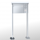 RENZ PRISMA Edelstahl V4A-Ausführung, Anlage mit Installationskasten, Kasten 370x330x100, 1-teilig Installationskasten senkrecht, mit 2 Fußplatten, 10-0-29601