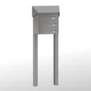 RENZ PRISMA-Stahl-Ausführung, Anlage ohne Installationskasten, Durchwurfanlage, Kasten 300x110x385, 3-teilig, zum Einbetonieren,12-0-25732