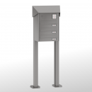 RENZ PRISMA Stahl-Ausführung, Anlage mit Installationskasten, Durchwurfanlage, Kasten 300x110x385, 3-teilig, mit 2 Fußplatten, 12-0-29744