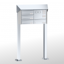 RENZ PRISMA Edelstahl V4A-Ausführung, Anlage mit Installationskasten, Kasten 300x110x385, 4-teilig, mit 2 Fußplatten, 13-0-29778