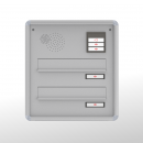 RENZ ALU Mauerdurchwurf-Frontplatte, RS1001-Abschlussrahmenprofil, aufklappbar, 364x394x25, 2-teilig, 14-0-14567