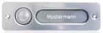 RENZ Einzel-Frontplatte RSA1-Klingeltaster, Edelstahl V4A, 130x36, 17-0-17466