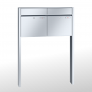 RENZ PLAN Edelstahl, Anlage ohne Installationskasten, Kasten 400x440x160, 2-teilig, zum Einbetonieren, 60-0-60079