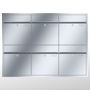 RENZ PLAN Edelstahl, Anlage ohne Installationskasten, Kasten 400x440x160, 6-teilig, 60-0-60311