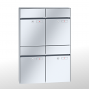 RENZ PLAN Edelstahl, Anlage ohne Installationskasten, Kasten 300x440x160, 4-teilig, 60-0-60330