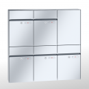 RENZ PLAN Edelstahl, Anlage ohne Installationskasten, Kasten 300x440x160, 5-teilig, 60-0-60331