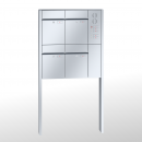 RENZ PLAN Edelstahl, Anlage mit Installationskasten, Kasten 300x440x160, 4-teilig, zum Einbetonieren, 60-0-60384