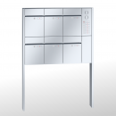 RENZ PLAN Edelstahl, Anlage mit Installationskasten, Kasten 300x440x160, 6-teilig, zum Einbetonieren, 60-0-60386