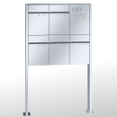 RENZ PLAN Edelstahl, Anlage mit Installationskasten, Kasten 300x440x160, 5-teilig, mit Fußplatten zum Aufschrauben, 60-0-60388