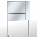 RENZ PLAN Edelstahl, Anlage mit Installationskasten, Kasten 400x440x160, 4-teilig, mit Fußplatten zum Aufschrauben, 60-0-60393