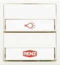 RENZ Tastenmodul mit 1x Licht- und 1x Klingeltaster, 2. Generation, 97-9-85274
