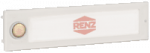 RENZ Kunststoff-RSA2-kompakt Namensschildabdeckung, ohne Gravur - 97-9-85339