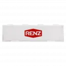 RENZ Namensschildabdeckung 92, altes Modell, glasklar, 61x17, 97-9-82146