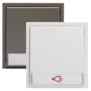 RENZ Tastenmodul mit 1x Lichttaster 97-9-85273 - Frontansicht, Farbe: Weiß oder Grau