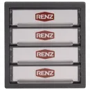 RENZ Klingelmodul 3. Generation 97-9-85672 4xKlingel - Frontansicht