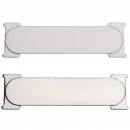 RENZ Namensschild RSA1, ALU oder Edelstahl, ohne Gravur, 72x21, 97-9-90227, 97-9-90228