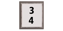 Einleger mehrzeilig 60x65 mm